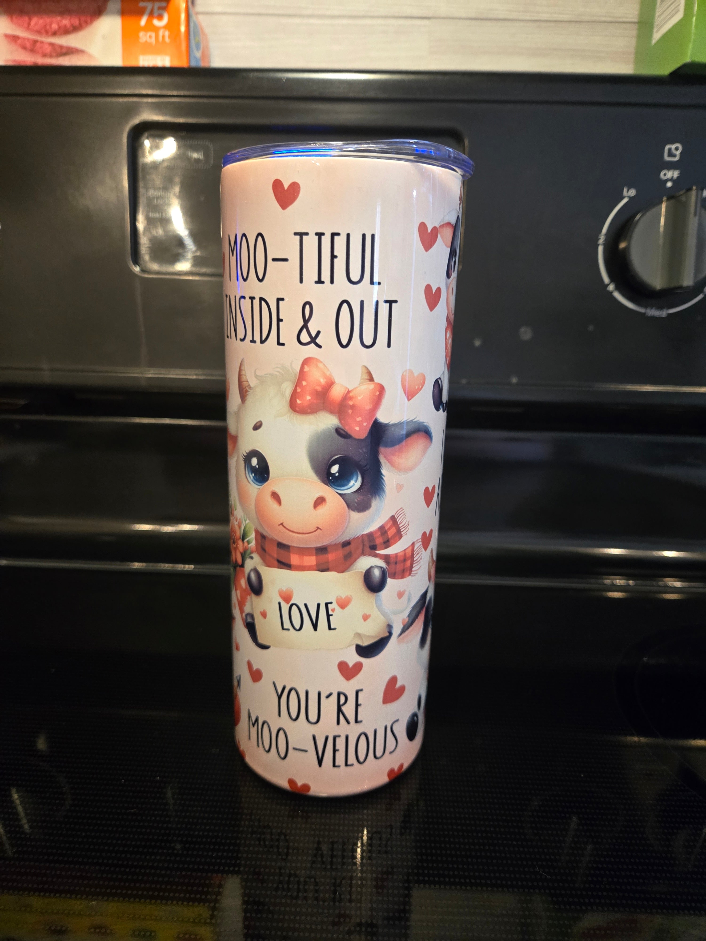 Valentines day cow