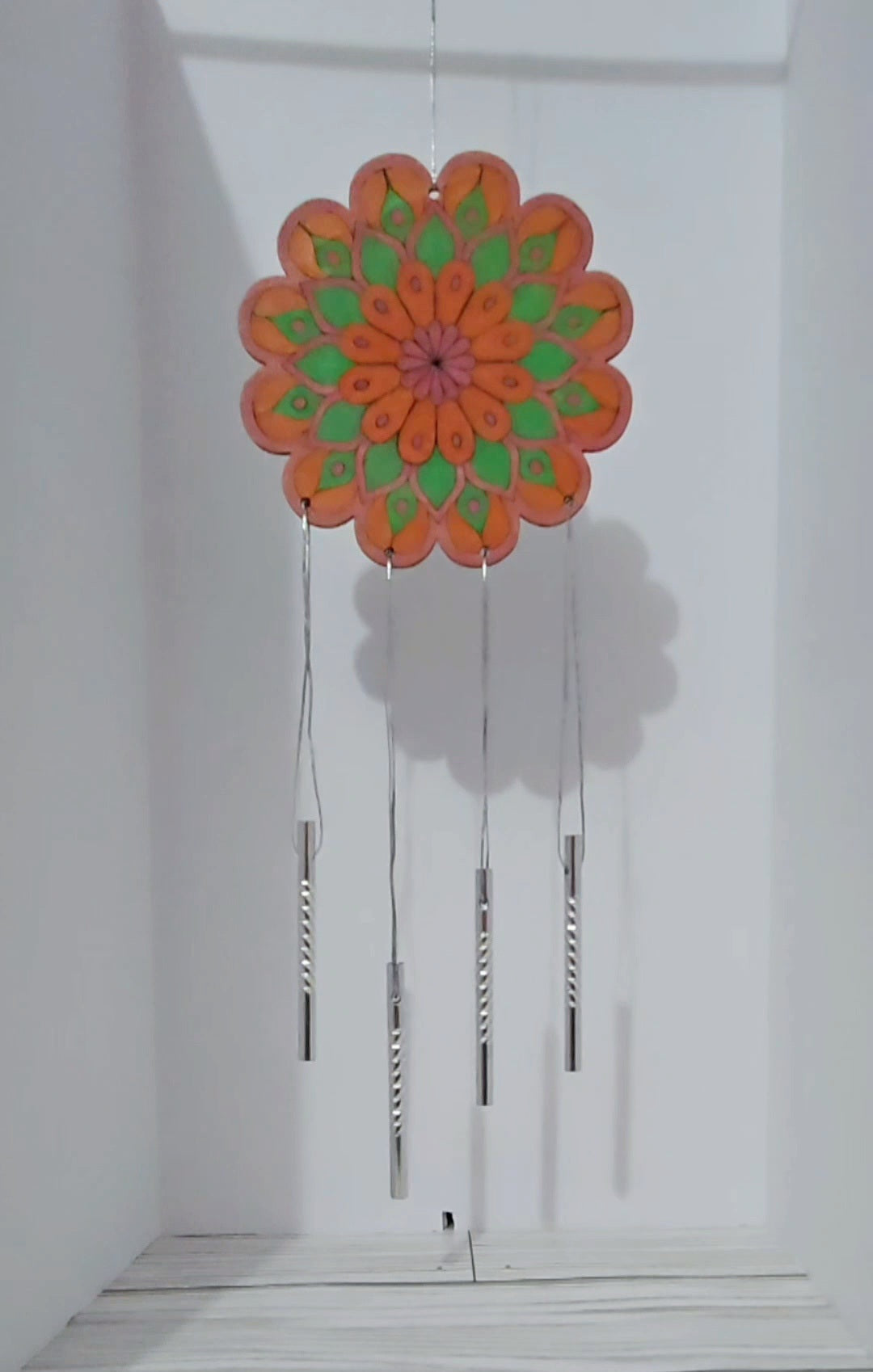 Homemade wooden windchimes