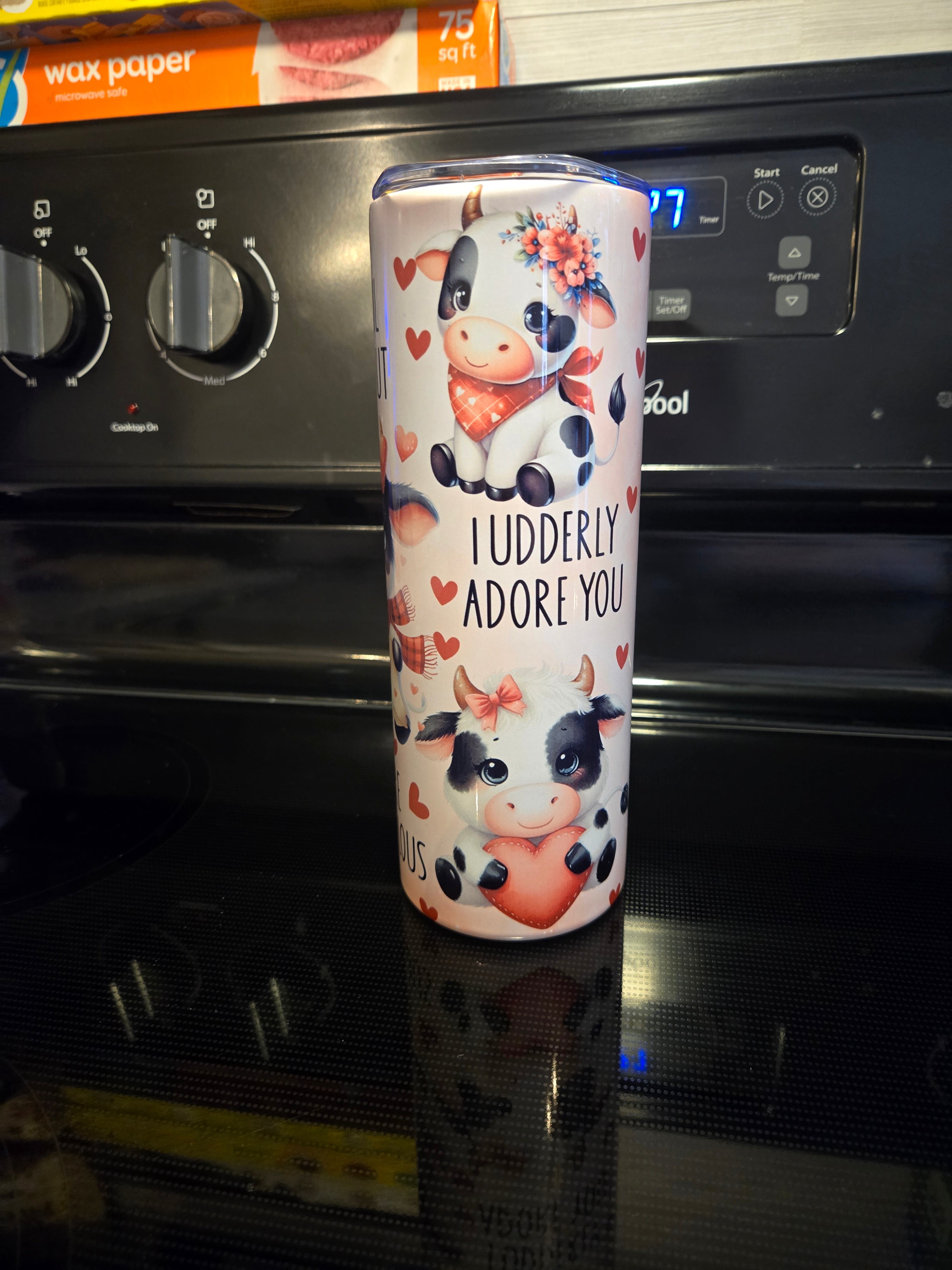 Valentines day cow