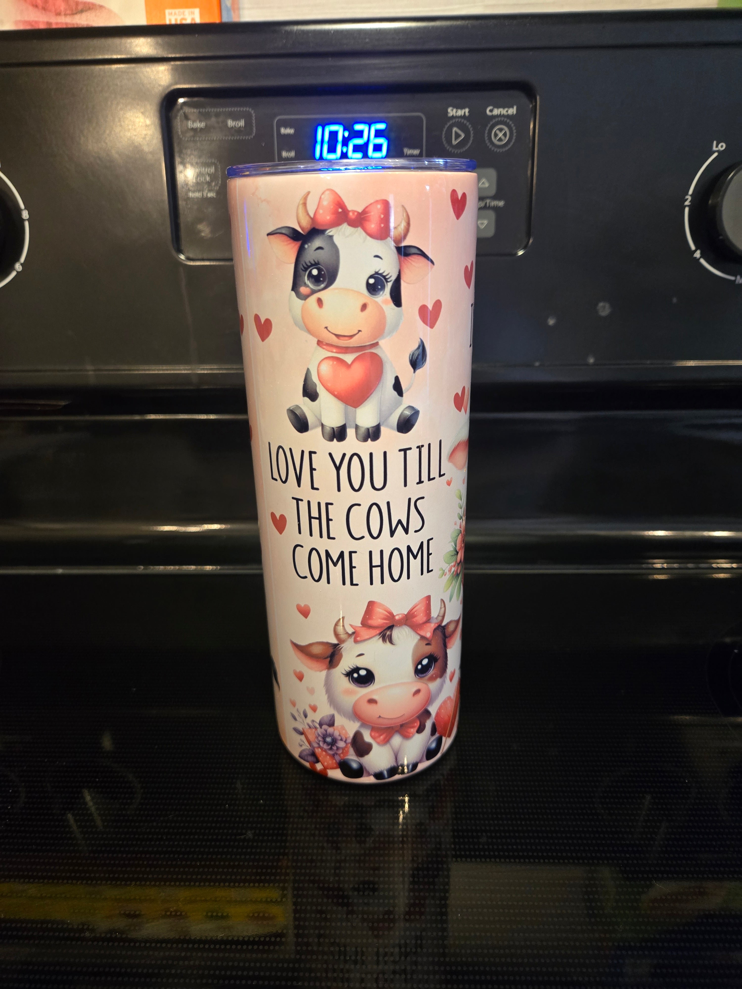 Valentines day cow